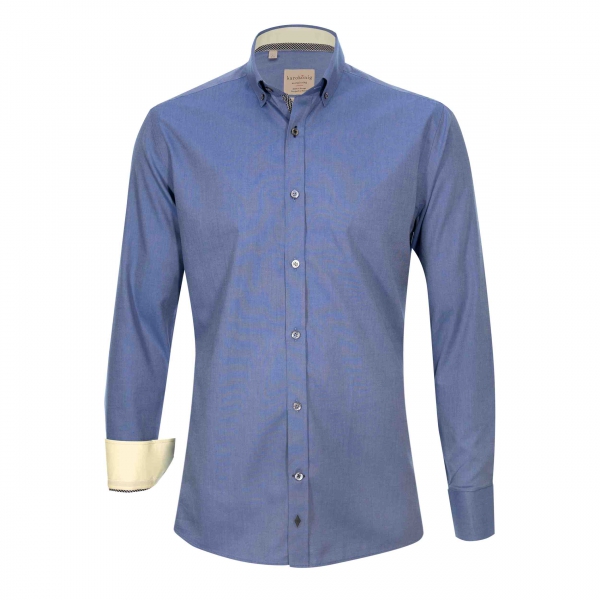 Elegante Hemd Individuell Design Slim Weiß Hemd